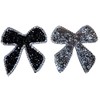 - Rhinestone Bows - Glitter Iron-On Patches Appliqué Clothing Set