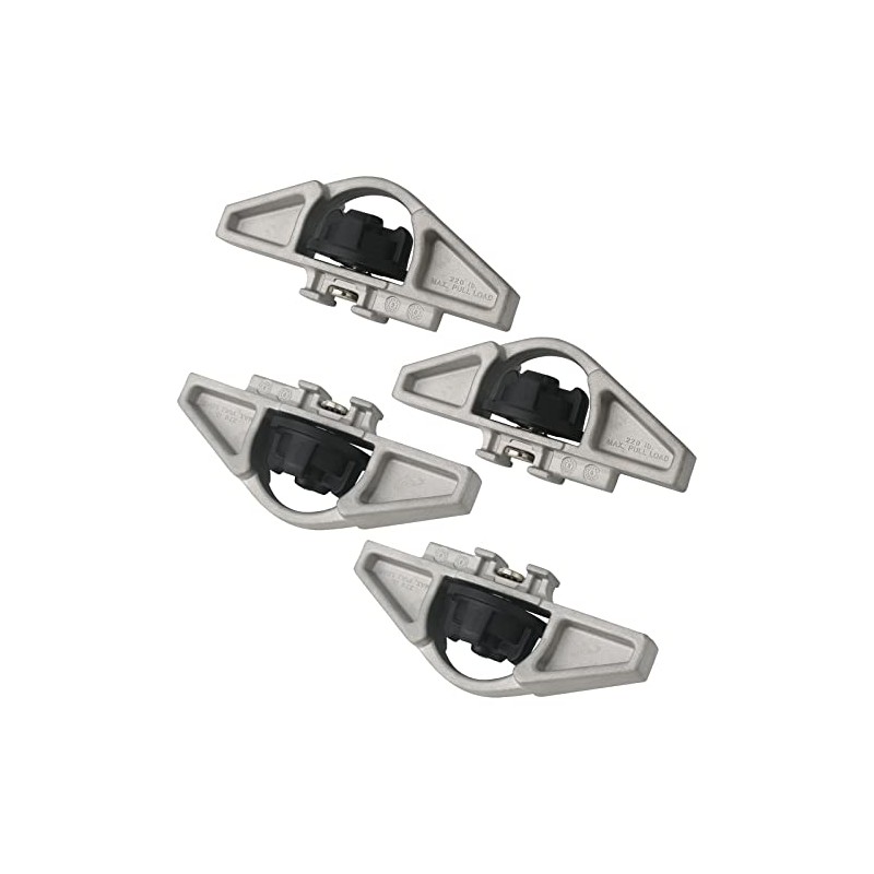 APPERFiT Deck Rail Tie Down Anchors Bed Cleats (Aluminum) 4pcs