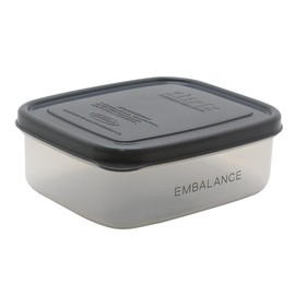 Wilmax T12214 EMBALANCE Storage Container, Rectangular Container, XS 12.5 fl oz (370 ml), Gray