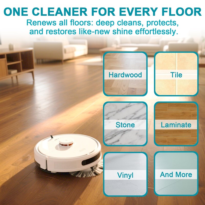 200X Concentrated Floor Cleaning Solution for All Robot Vacuum and