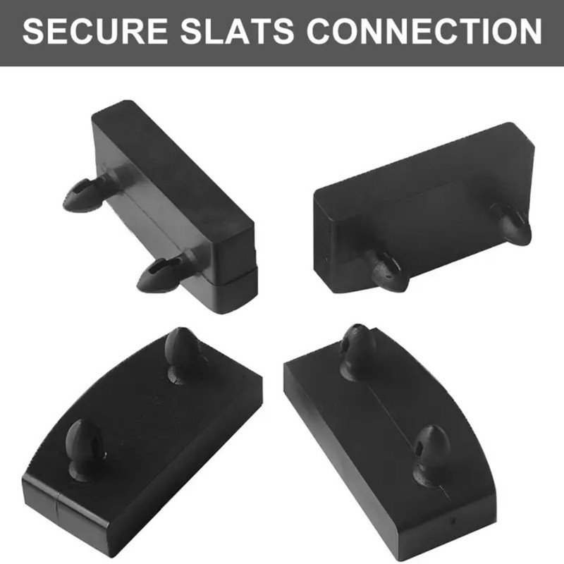 YEDJFFIYO 12 PCS Plastic Bed Slat Caps, Side and Center