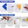 SEISSO Drywall Repair Kit, Wall Mending Agent*3(100g), Wall Patch*4, Scraper