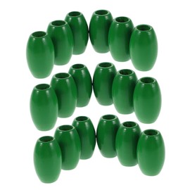 SHINEOFI 60pcs Large Hole Oval Wooden Beads for DIY Crafts Macrame Projects and Hair Braid Decor Natural Hemu Wood Beads with Unique Barrel Design Easy Stringing