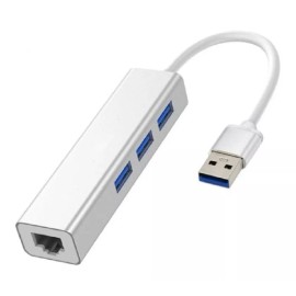 OEM Hub 3usb 3.0 Con Adaptador Ethernet Para Win Tv Box Mac Cel