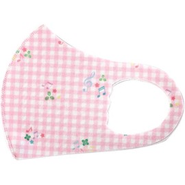 Just Willow Mask Antibacterial Music Pattern Pink Music Note Kids Size Washable Mask
