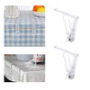 Pack of 4 Tablecloth Clips, Transparent Plastic Clips, Adjustable High