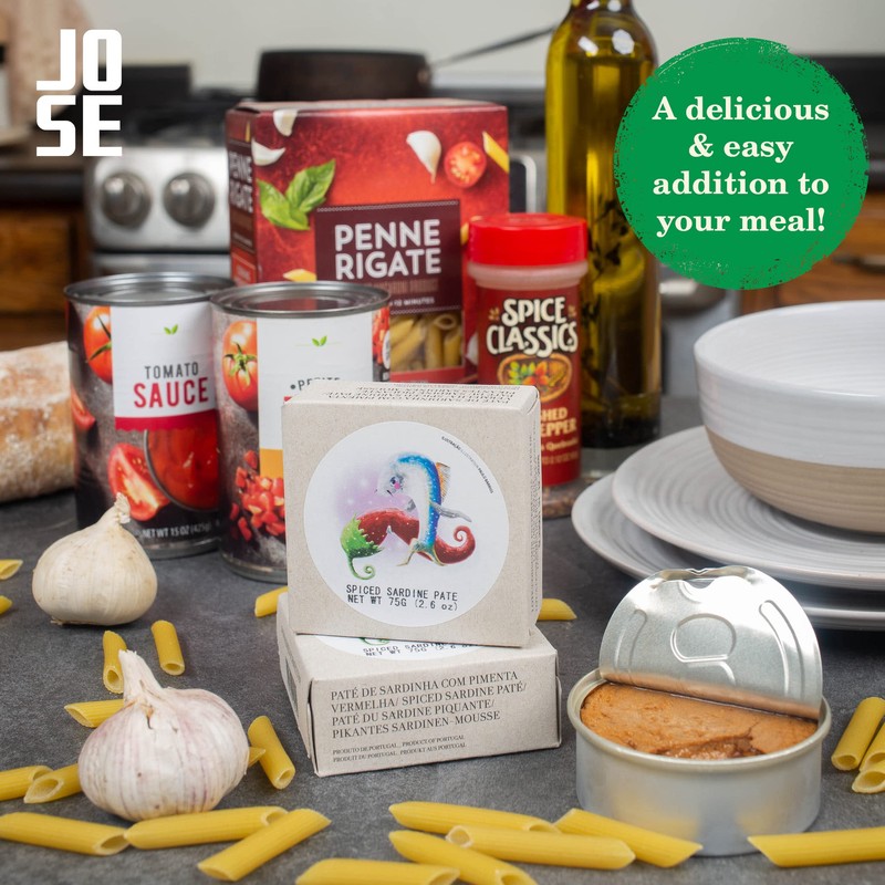 Canned Spiced Sardine Paté by Jose Gourmet, Wild Caught Portuguese