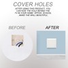 Acmerota 2Pack Single Blank Plate Hidden Screw Hole 1 Gang