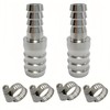 304 Stainless Steel Hose Barb Fitting Reducing Union 5/8" Barbed