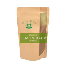 Noble Sloth Natural Lemon Balm Powder Extract 16oz - Organic Lemon Balm Supplement - Pure Melissa Officinalis Herb Extract - Supports Relaxation, Sleep & Digestive Health - Non-GMO & Vegan Friendly
