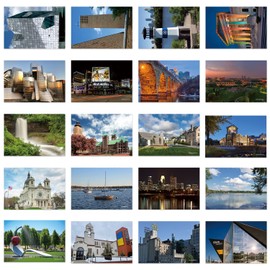 xtvinvm US City Minneapolis Minnesota Travel Postcards from Around the World Vintage Postcard Pack for Mailing Business Christmas Holiday Birthday Postcards with Mailing Side Set of 20