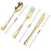 N9R 160pcs Gold Plastic Silverware - Gold Plastic Utensils Set