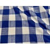 LushFabric Gingham Linen Checked Fabric Plaid Material Buffalo Check -