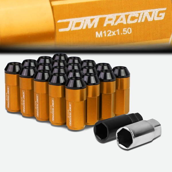 29mm Aluminum M12 x 1.5 6-Point 23mm OD Orange 20