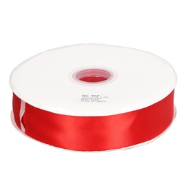 298 Feet Red Ribbon 3.8cm Width High Density Red Satin Ribbon Roll for Flower Wrap Wedding Decoration