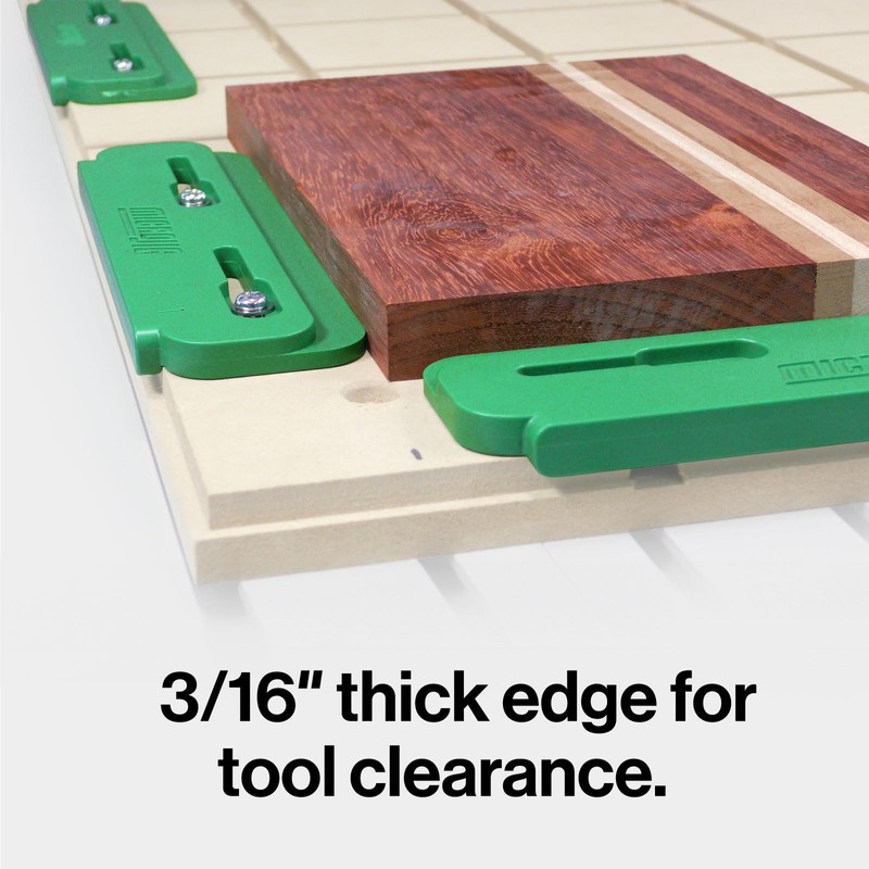 MICROJIG Matchfit Edge Guide (3-Pack) for Dovetail Track System -