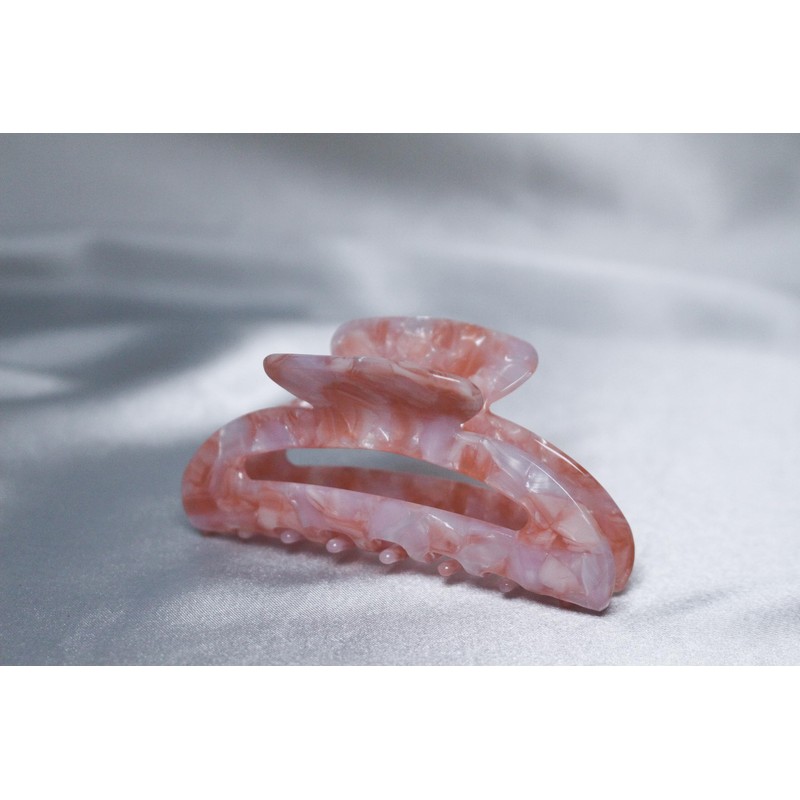 Jumbo Claw Clip Set 5.2 Inches with Carrying Case (Pink)