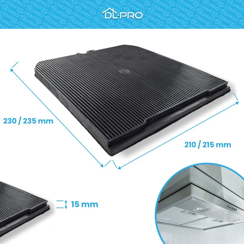DL-pro Activated Carbon Air Filter, 103050107 Model, for Falmec &