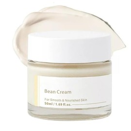 Bean Cream -Korean Moisturiser, Intense Hydrating Face Moisturizer for Dry Skin, Smoothing Serum with Ferment Essence, Barrier Repair & Glow Boost, Korean Skincare for Rough & Dull Skin
