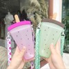 YunQin 320ml Plastic Water Bottles, 4 Colors Cute Watermelon Ice