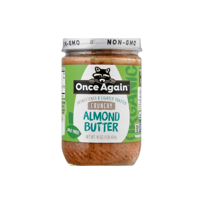 Once Again Organic Crunchy Almond Butter, 16oz - Lightly Toasted