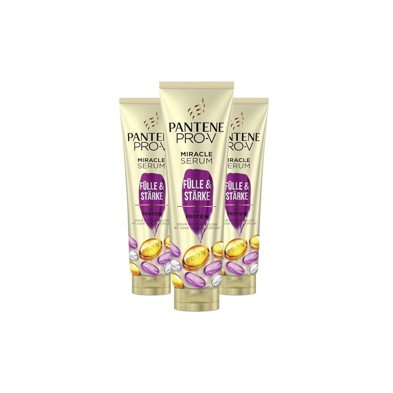 3 x Pantene Pro-V Miracle Serum Conditioner Fullness & Strength
