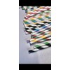 Biodegradable 100 Paper Drinking Straws, Striped Multi-Colour Pack, Party and