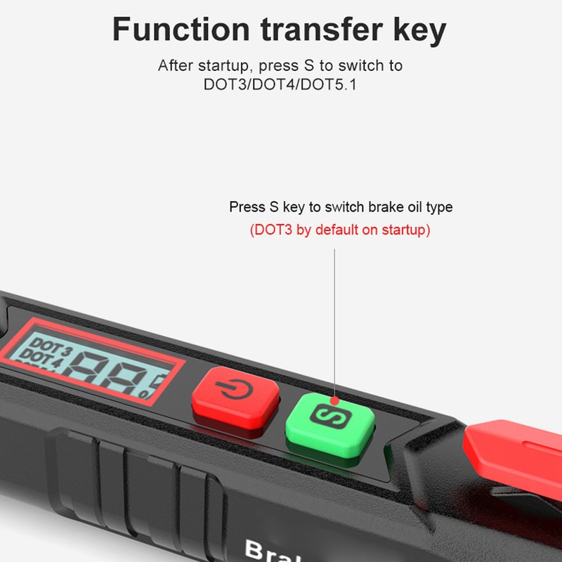 Brake Fluid Liquid Tester Pen Oil Moisture Detector Vehicle Automotive