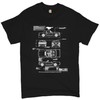 1966 Ford Mustang GT Blueprint T-Shirt American Classic Men's Novelty