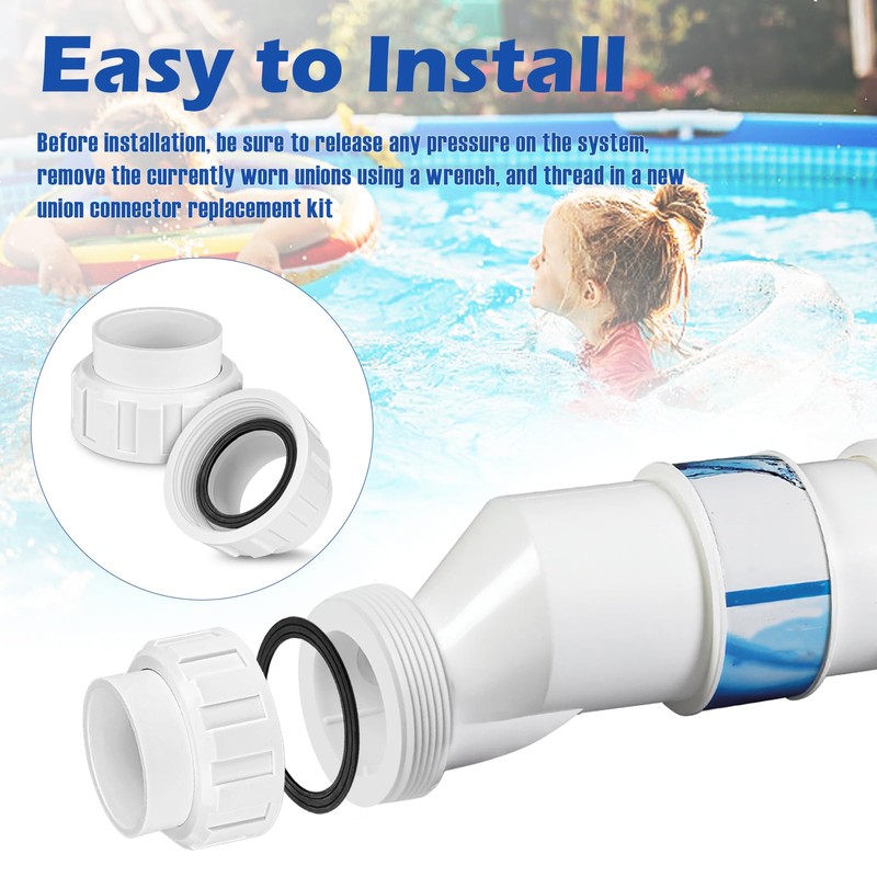 Salt Cell 2" Union Replacement for Goldline Hayward Salt Chlorine