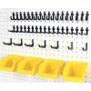 WallPeg 43 Kit -Peg Hooks & Plastic Bins - Organize