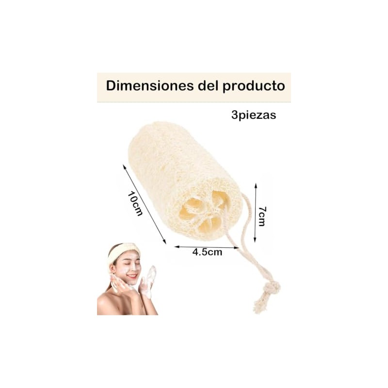 Zacate Para Cuerpo, Cepillo Para Cuerpo, 4 Piezas de Esponjas