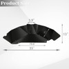 XOOKUN Pure Black Rear Fender Liner for Jeep Wrangler Fenders