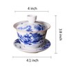 Jingdezhen Chinese Gaiwan Handmade 6.3oz/180ml Mountain Style China Blue and