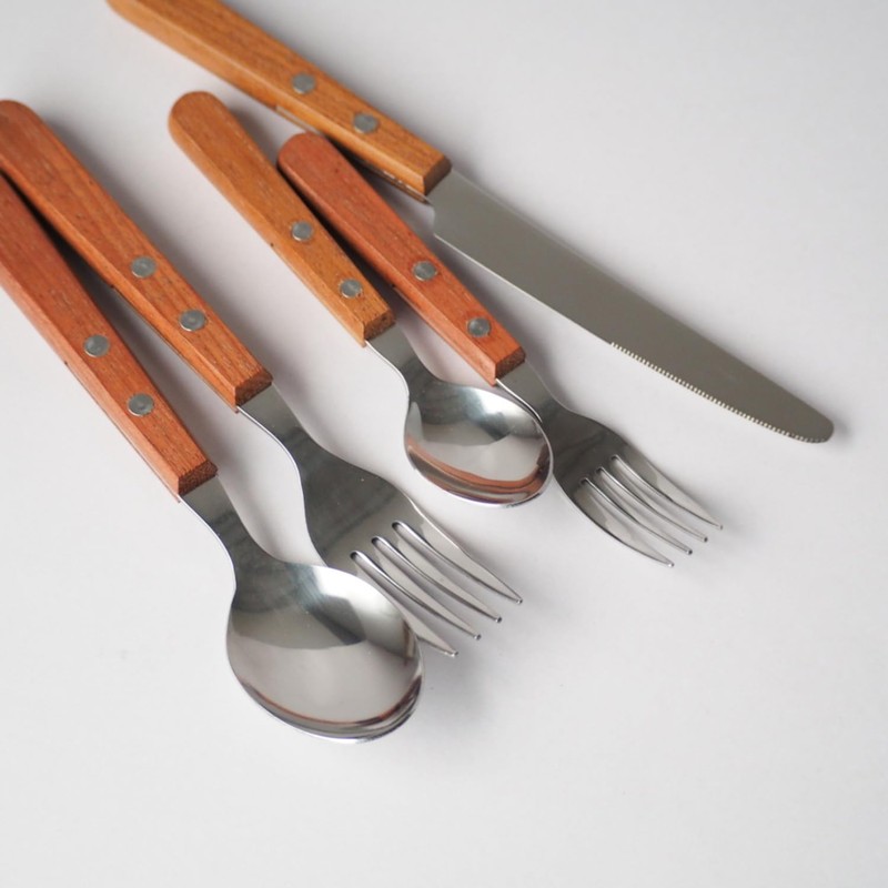 Takakuwa Metal Andesteak Cutlery Brown Dessert Spoon 410941