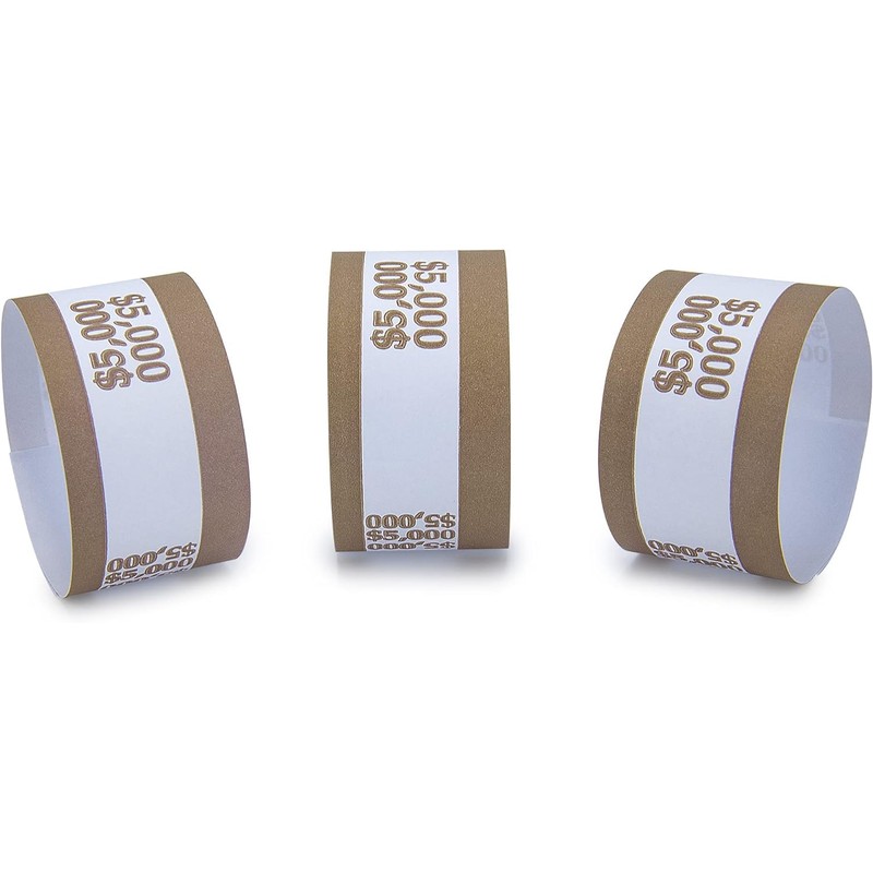 L LIKED Money Band Bundles Self Sealing Currency Straps for