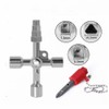 3Pcs Universal Utility Cross Key Included Square Key Triangle Key