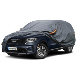 GUNHYI GUNHYI Premium Car Cover Custom Fit Kia Sorento (2002-2025), 16 Layers Heavy Duty Car Cover Waterproof All Weather with Zipper Door for Sun Rain Snow Dust Uv Protection