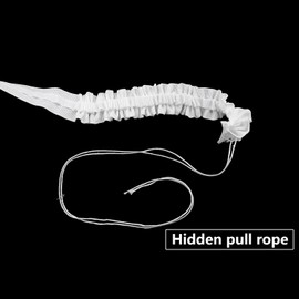 ZZHXSM Curtain Tape, 32 Yards x 1 Inch White, UV Resistant, Strong Toughness, Pull Cords for Installation