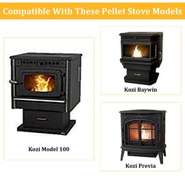 MTR12001 Auger Motor for Kozi 100, Baywin, Previa, KSH 120, 100XL Pellet Stoves, 1RPM CW Auger Motor for Kozi Pellet Stove