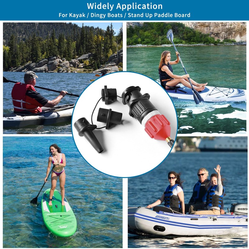 WOUMON SUP Pump Adapter, Inflatable Air Pump Adapter Set with