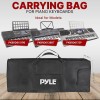 Pyle Portable 61-Key Keyboard Case Bag - Water Resistant Protection