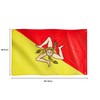 Runesol Sicily Flag, 91 x 152 cm, 4 Eyelets, One