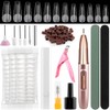 Gel X Nail Kit with 720Pcs Acrylic Nail Tips Nail