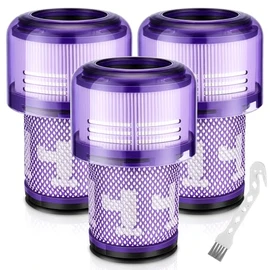 V12 Filter Replacements for Dyson V12 Detect Slim, Detect Slim Animal, Slim+ Cordless Vacuum and V12 Slim Absolute Vacuums, SV34, SV35 Vacuums Filter Replacement, Compare to Part 971517-01, 3 Pack