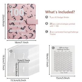 WithFlying Money Box with Counter for Checking, Reusable Piggy Bank for Adults and Children with Savings Target (Pink)