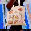 OTOUO Coastal Seashell Tote Bag - Pink Shell Canvas Tote