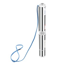 DYNAMI Deep Well Submersible Pump,4'' 110V 1.1KW 1.5HP 3420RPM 295ft Stainless Steel Submersible Well Pump with 9.8ft Cable,for Industrial, Irrigation Home Use (1.5HP)