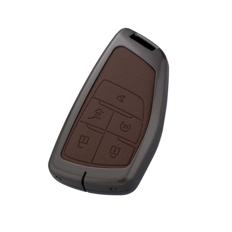 Qunzes Key Fob Cover with Heavy-duty Keychain For Chevy Silverado