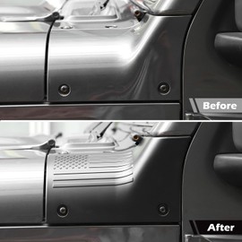 RT-TCZ for Wrangler JL Cowl Body Armor Corner Guards for Jeep Wrangler JL JLU Gladiator JT 2018-2024 Matte Black Exterior Accessories 2pcs